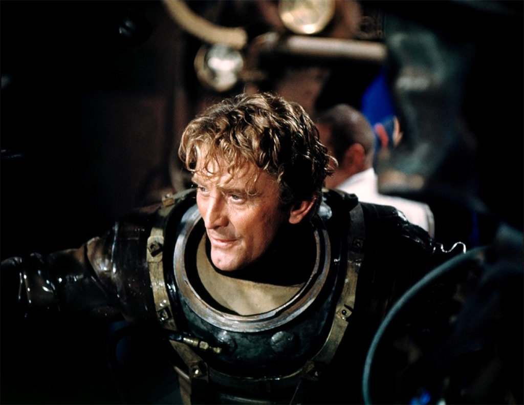 Kirk Douglas dans 20 000 Lieues sous les mers