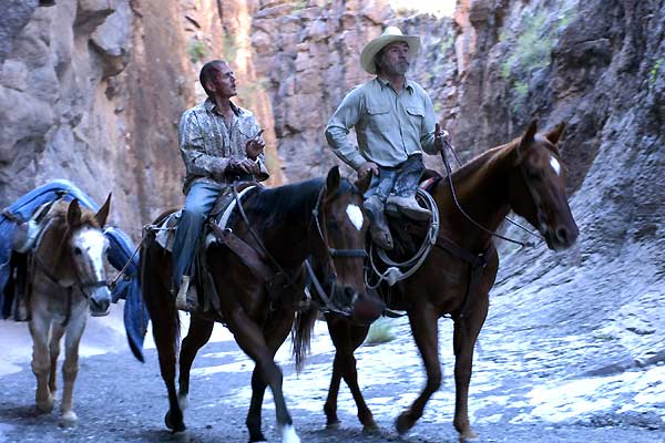 Tommy L. Jones & Barry Pepper dans 3 Enterrements