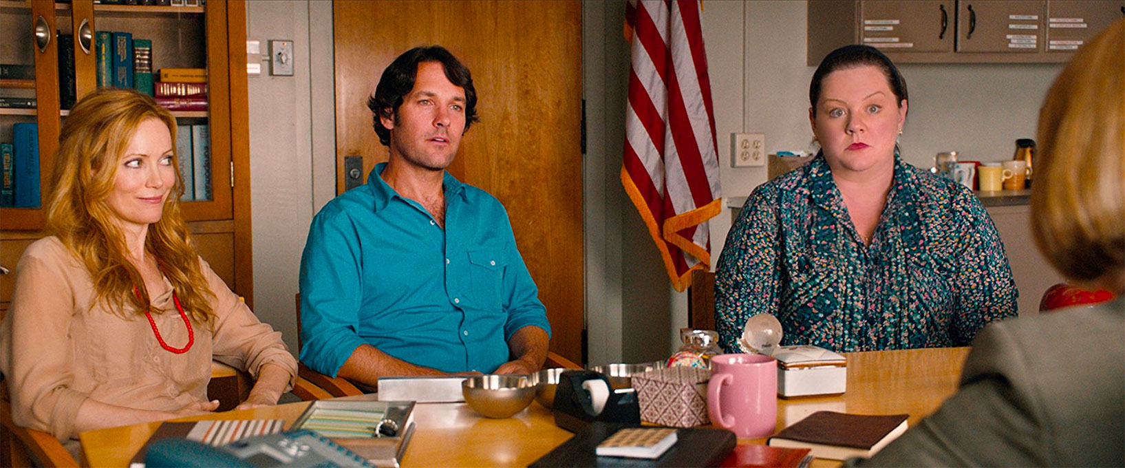 Leslie Mann, Paul Rudd, Melissa McCarthy dans 40 ans mode d'emploi