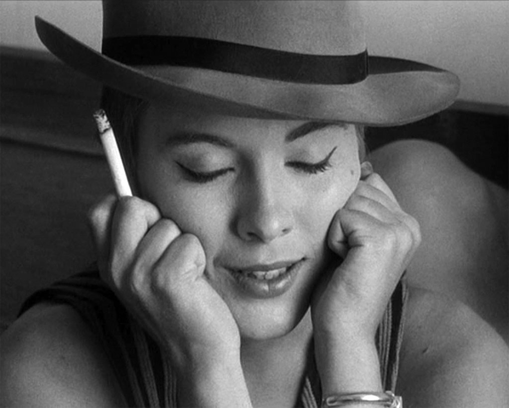 Jean Seberg dans A bout de souffle