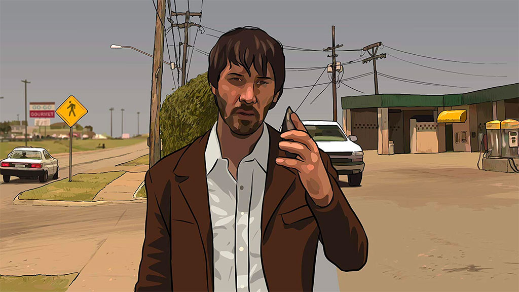 Keanu Reeves dans A Scanner Darkly