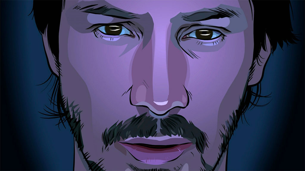 Keanu Reeves dans A Scanner Darkly