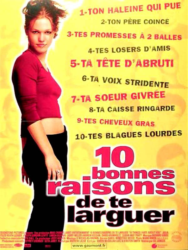 affiche du film 10 bonnes raisons de te larguer