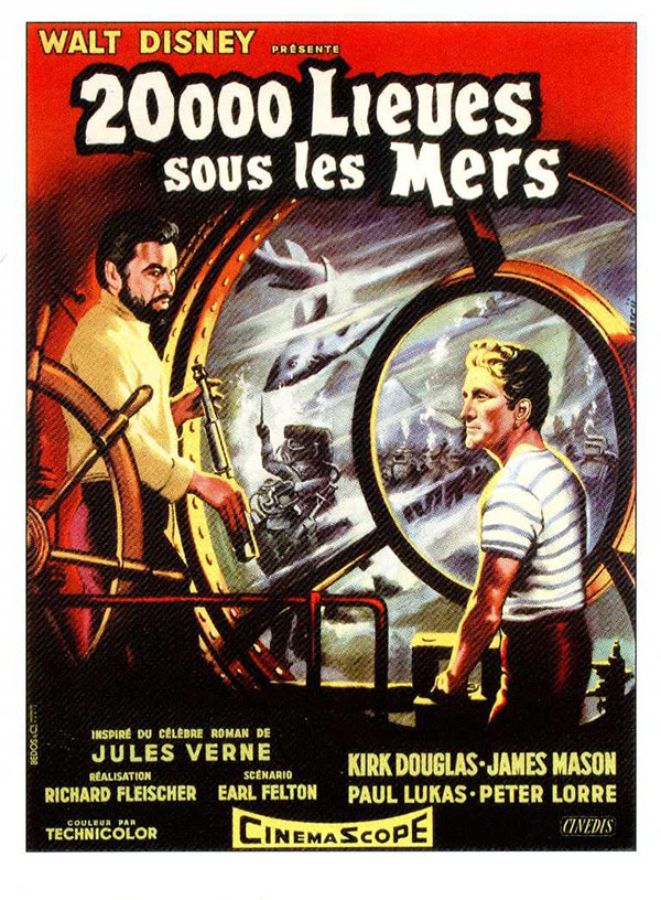 affiche du film 20 000 Lieues sous les mers