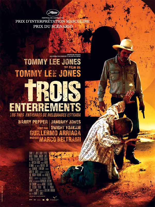 affiche du film 3 enterrements (The Three Burials of Melquiades Estrada)