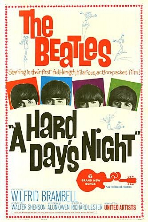 affiche du film 4 Garçons dans le vent (A Hard Day’s Night)