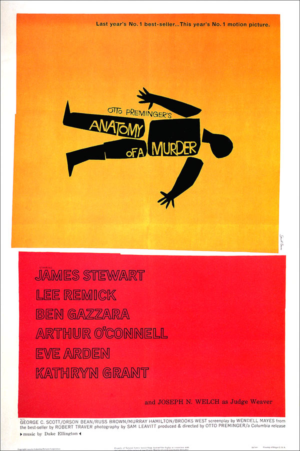 affiche du film Autopsie d’un meurtre (Anatomy of a Murder)