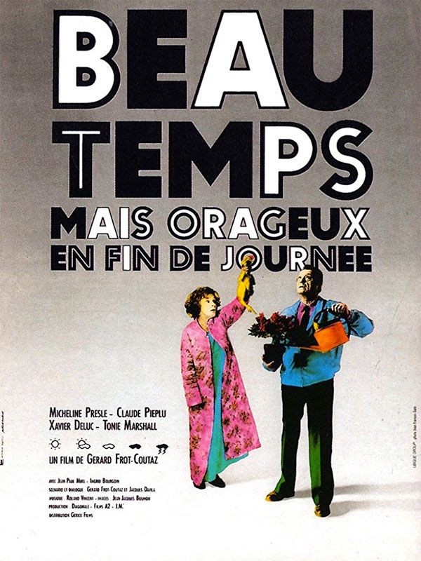 affiche du film Beau temps mais orageux en fin de journée