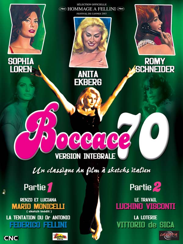 affiche du film Boccace 70 (Boccaccio ’70)