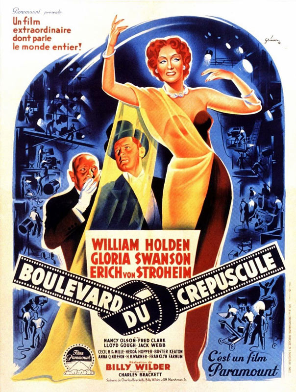 affiche du film Boulevard du crépuscule (Sunset Boulevard)