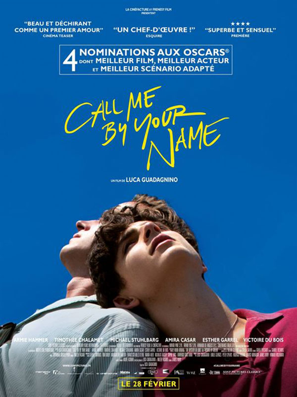 affiche du film Call me by your name