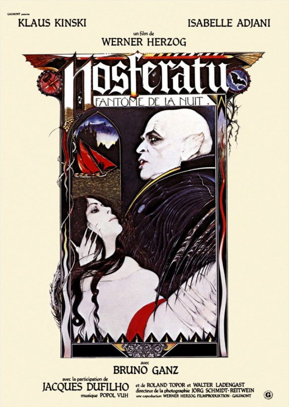 affiche du film Nosferatu Fantôme de la Nuit (Nosferatu Phantom der Nacht)