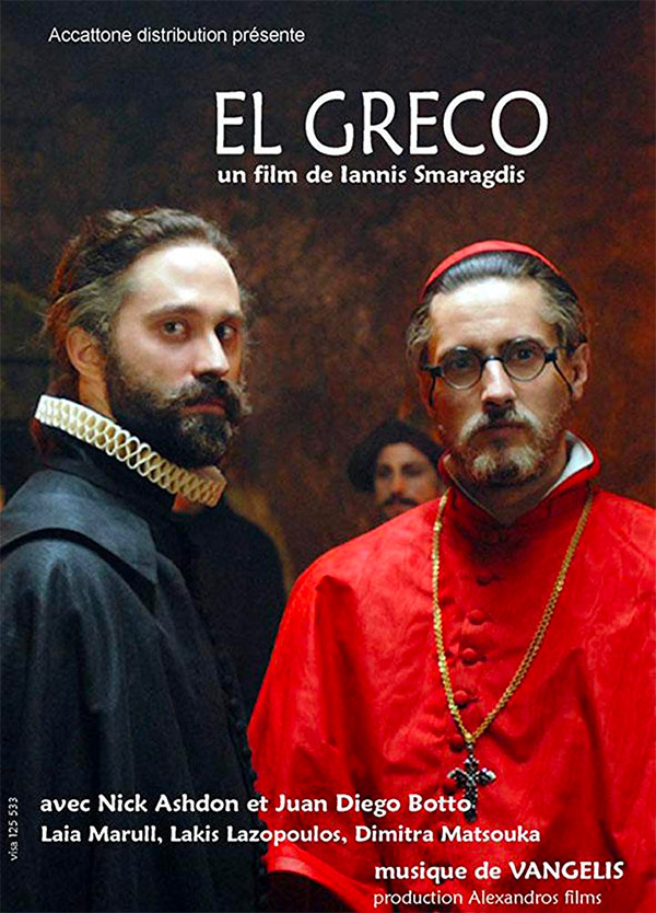 affiche du film El Greco, les ténèbres contre la lumière