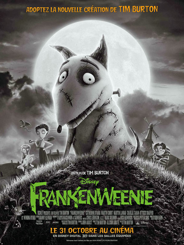 affiche du film Frankenweenie