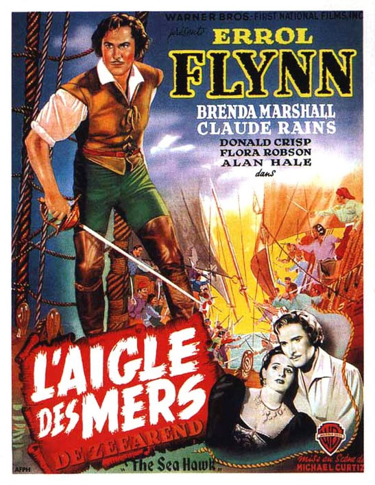 affiche du film L’Aigle des mers (The Sea Hawk)