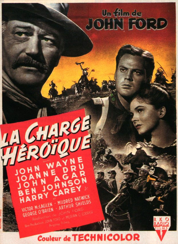 affiche du film La Charge héroïque (She wore a yellow ribbon)