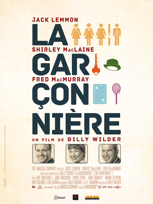 affiche du film La Garçonnière (The Apartment)