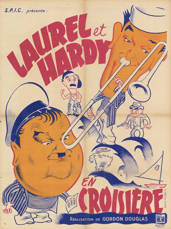 affiche du film Laurel et Hardy en croisière