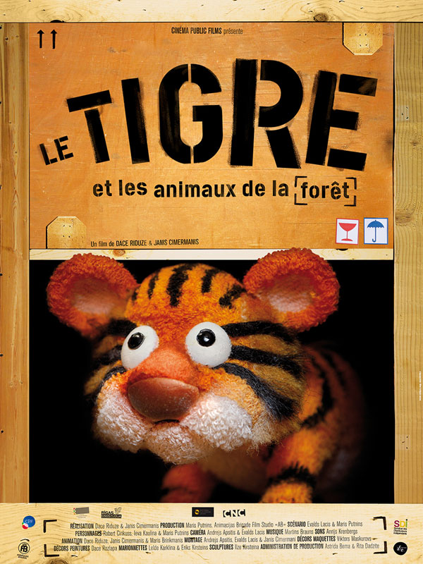 affiche du film Le Tigre et les animaux de la forêt