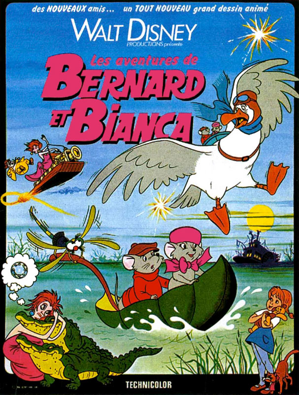 affiche du film Les Aventures de Bernard et Bianca