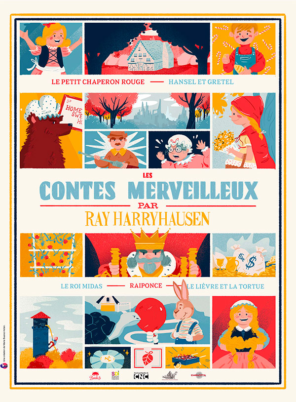 affiche du film Les Contes merveilleux par Ray Harryhausen