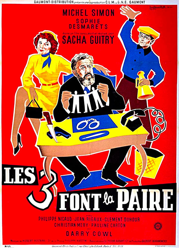 affiche du film Les 3 font la paire