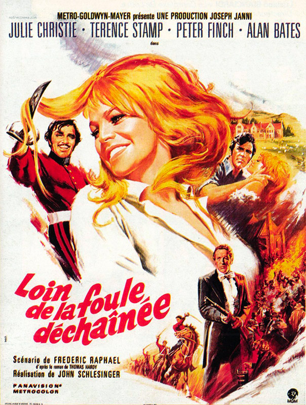 affiche du film Loin de la foule déchaînée