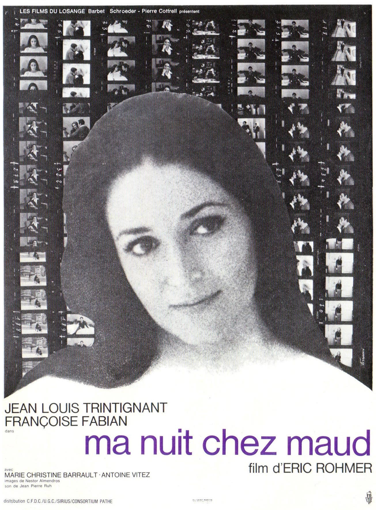 affiche du film Ma nuit chez Maud