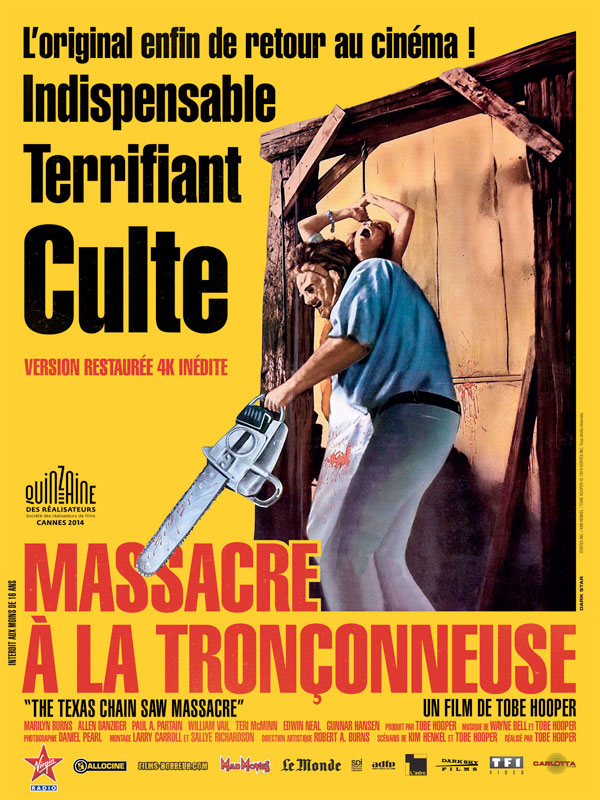 affiche du film Massacre à la tronçonneuse