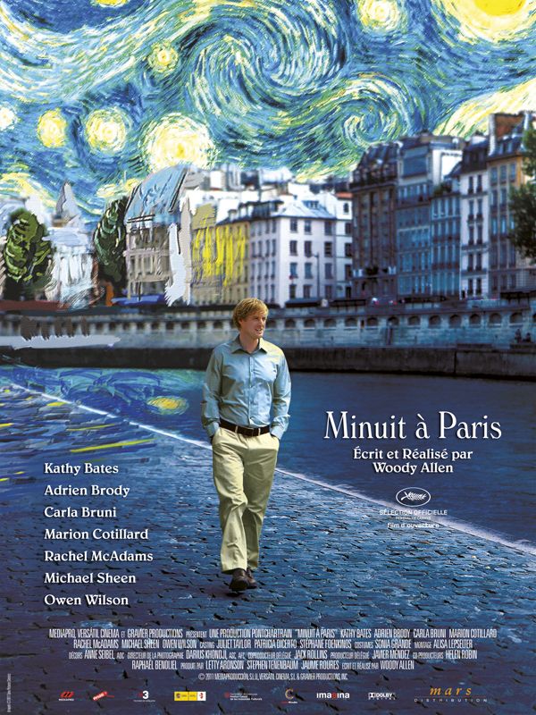 affiche du film Minuit à Paris (Midnight in Paris)