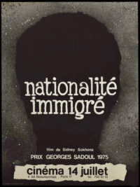 affiche du film Nationalité immigré