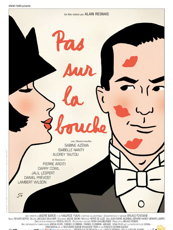 affiche du film Pas sur la bouche