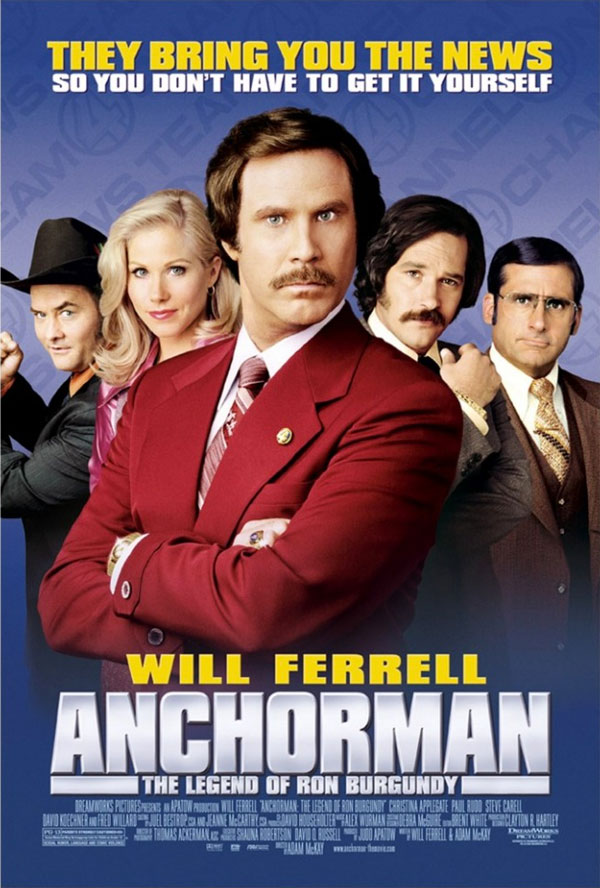 affiche du film Présentateur vedette : la légende de Ron Burgundy (Anchorman : The Legend of Ron Burgundy)