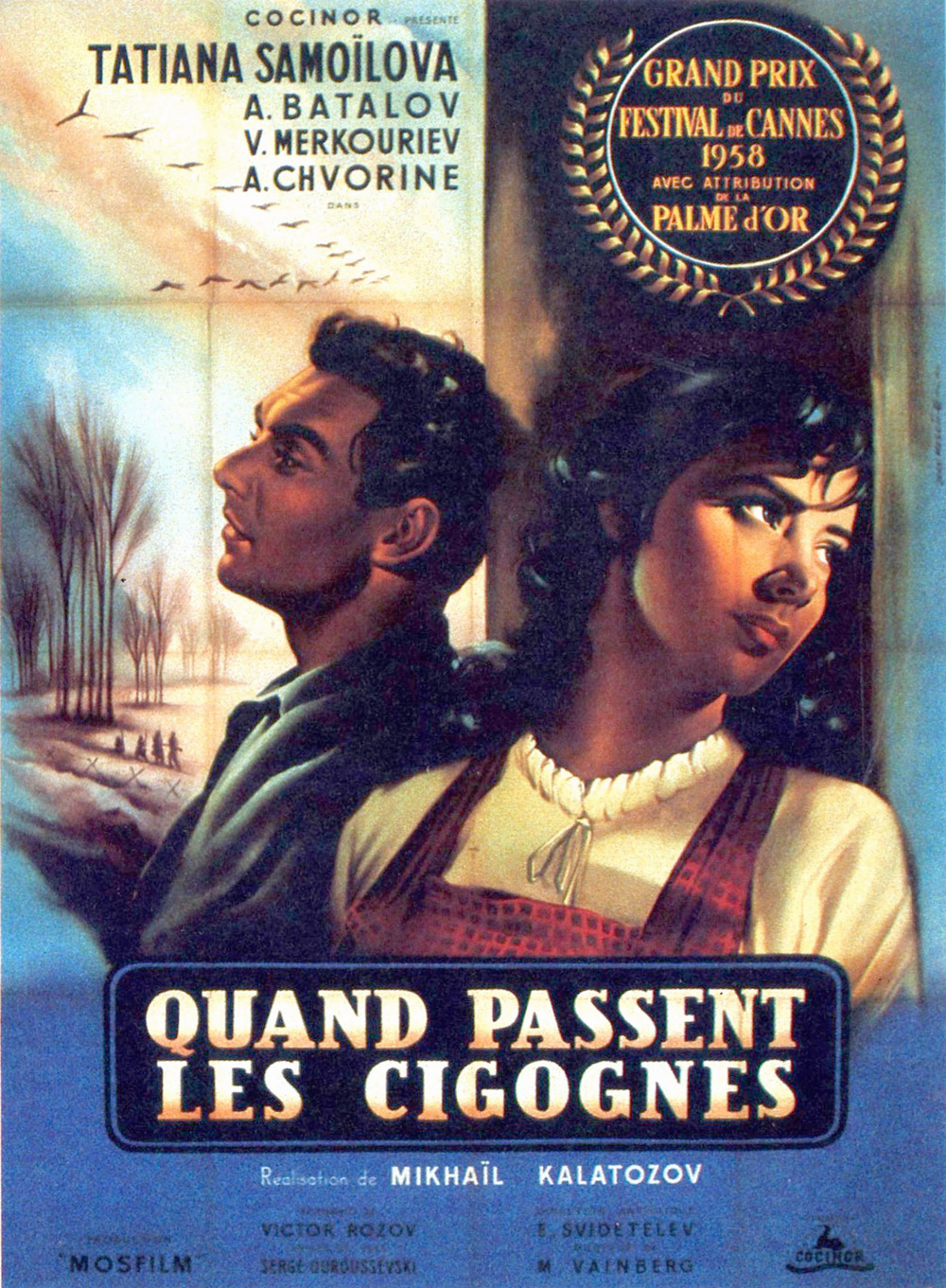 affiche du film Quand passent les cigognes