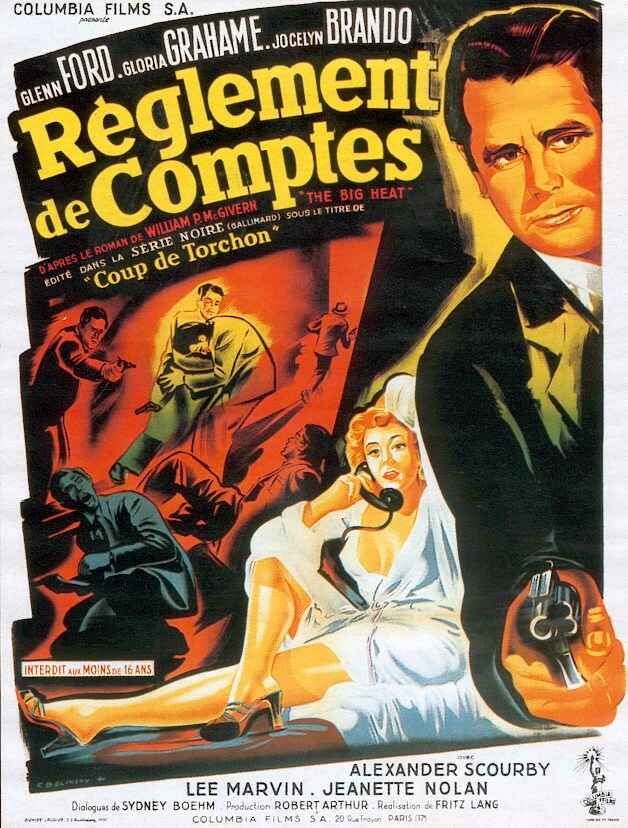 affiche du film Règlement de comptes (The big heat)