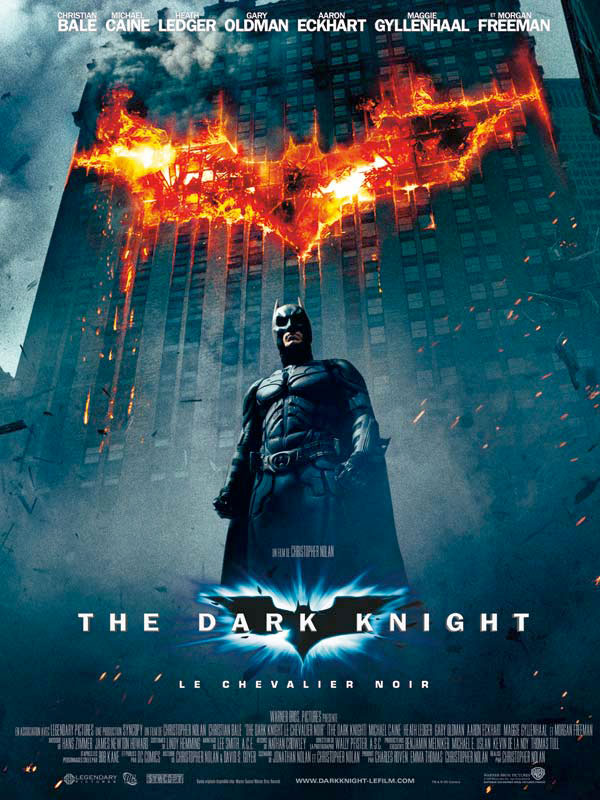 affiche du film The Dark Knight, Le Chevalier Noir