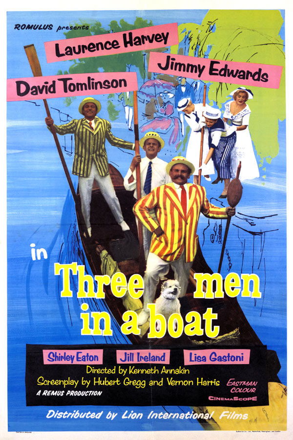 affiche du film Trois hommes dans un bateau