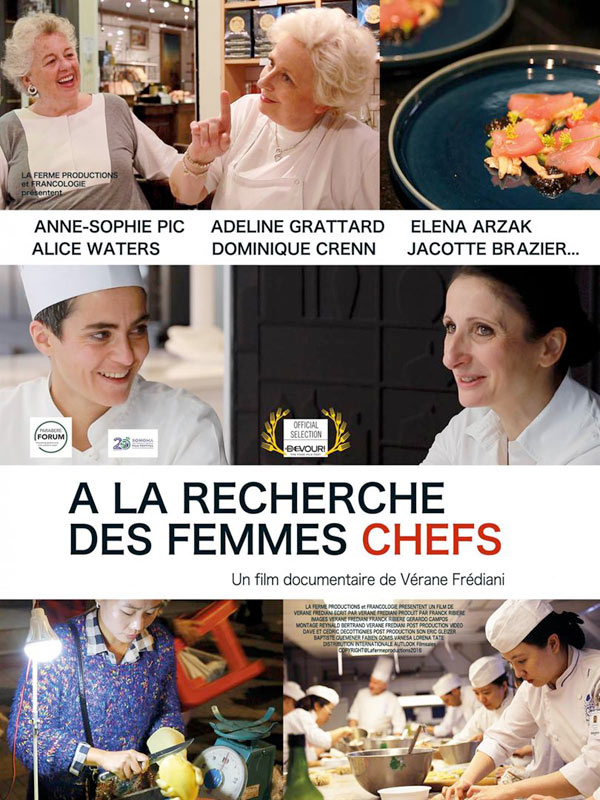 affiche du film À la recherche des femmes chefs