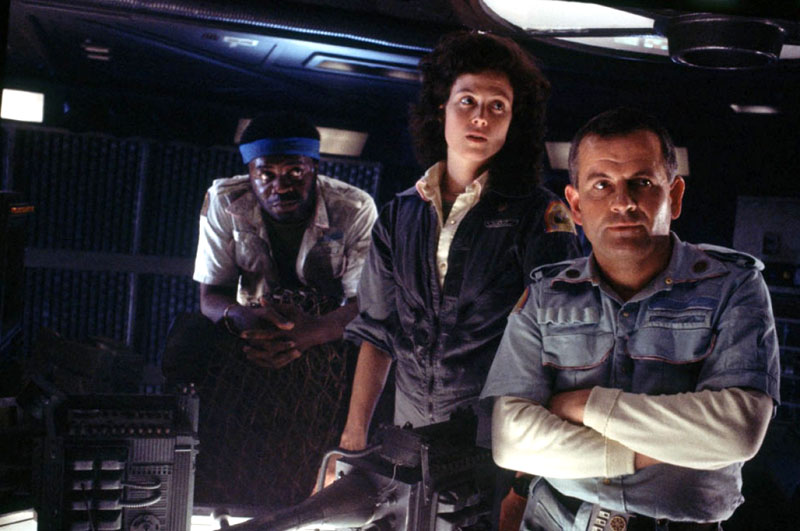 Yaphet Kotto, Sigourney Weaver, Ian Holm dans Alien