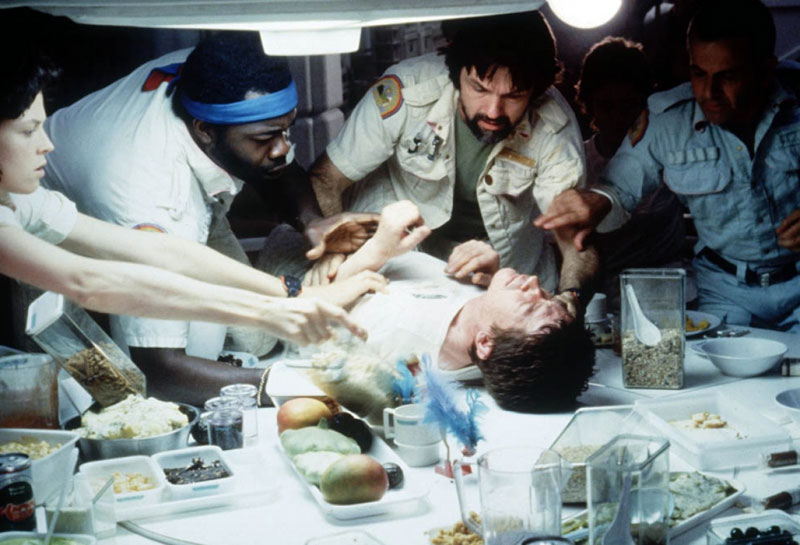 Sigourney Weaver, Ian Holm, Yaphet Kotto, Tom Skerritt, John Hurt dans Alien