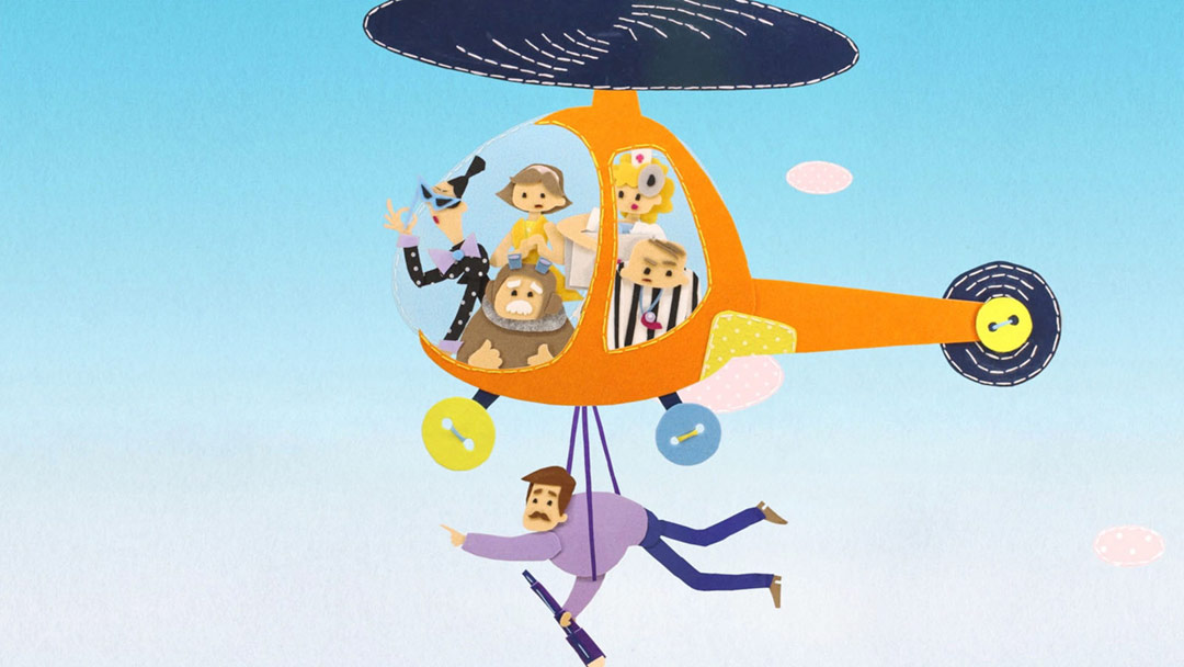 dans Ariol prend l'avion