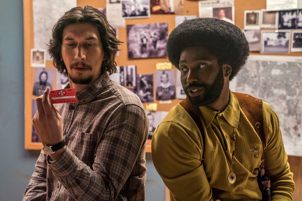 John David Washington, Adam Driver dans BlacKkKlansman