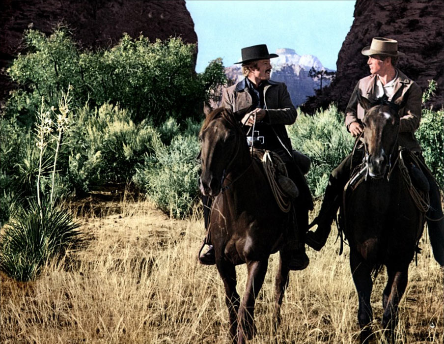 Robert Redford, paul Newman dans Butch Cassidy et le Kid