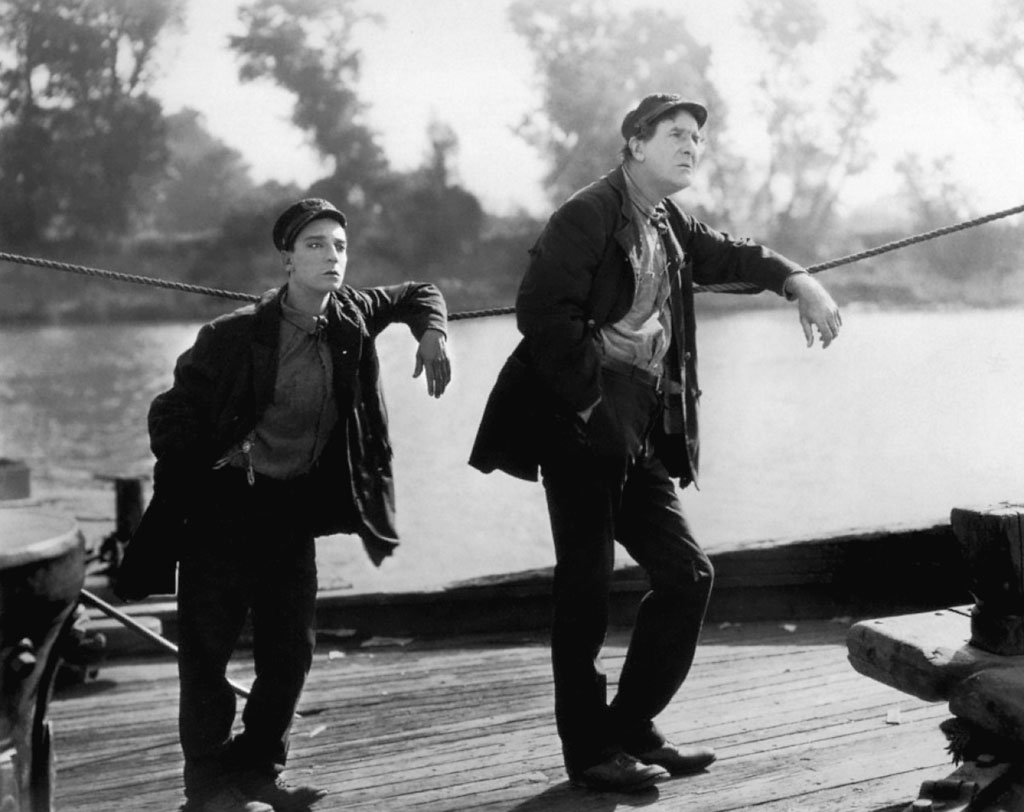 Buster Keaton, Ernest Torrence dans Cadet d'eau douce