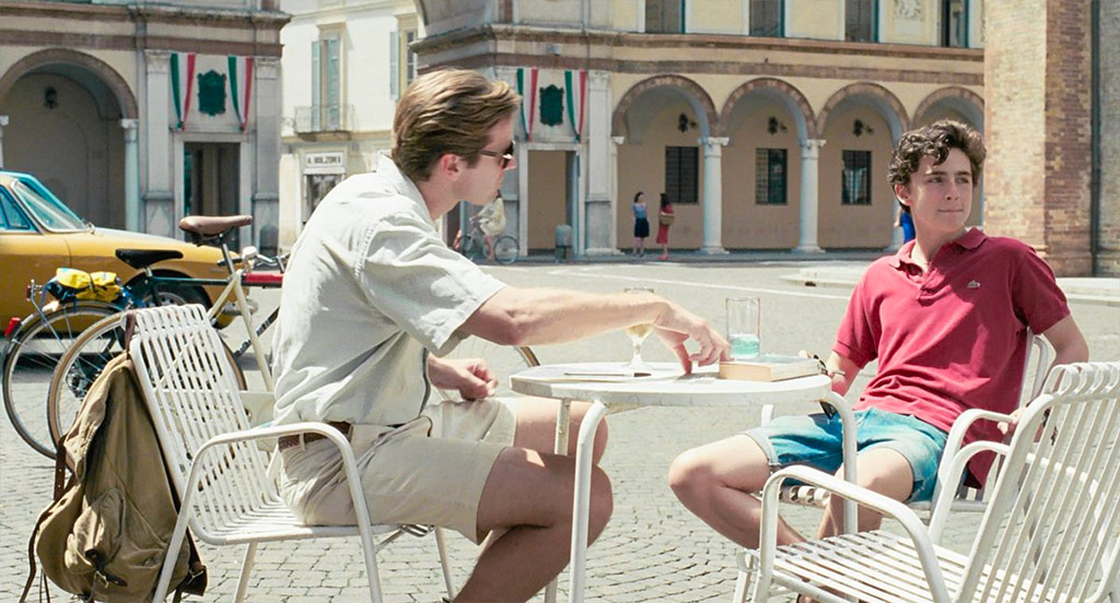 Armie Hammer, Timothée Chalamet dans Call me by your name