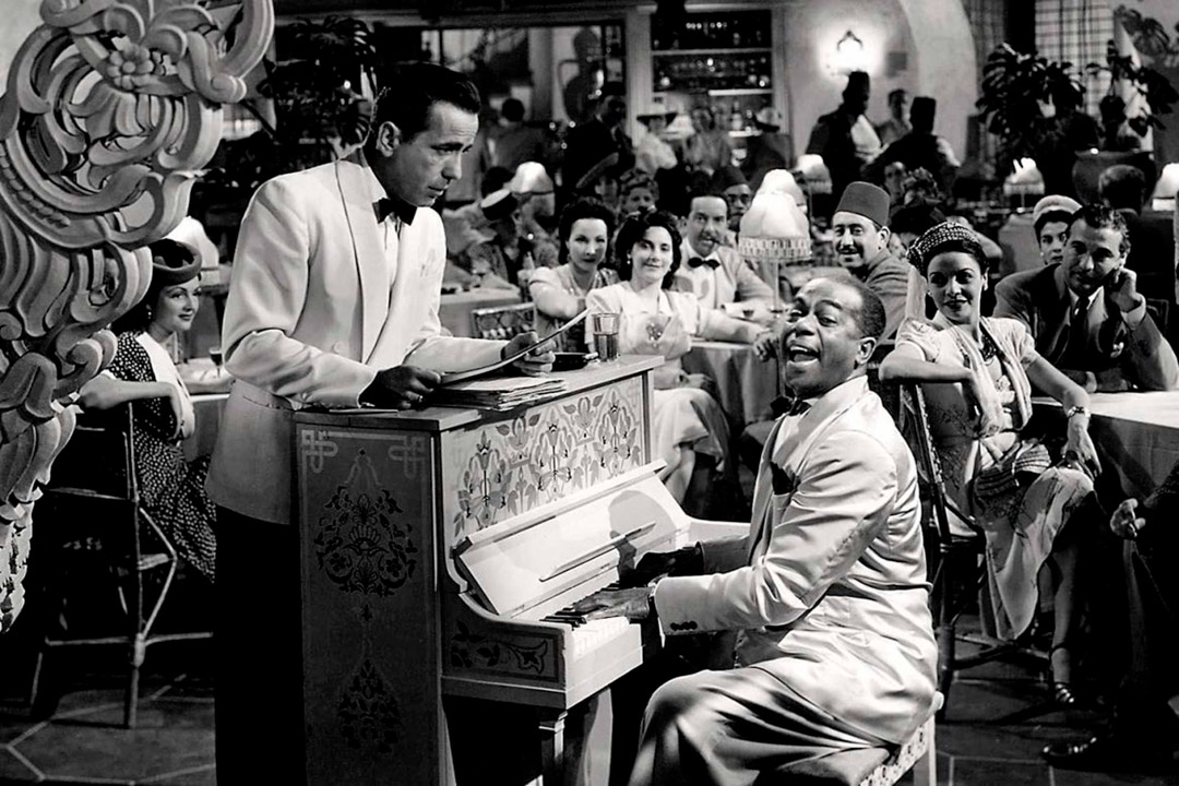 Humphrey Bogart, Dooley Wilson dans Casablanca