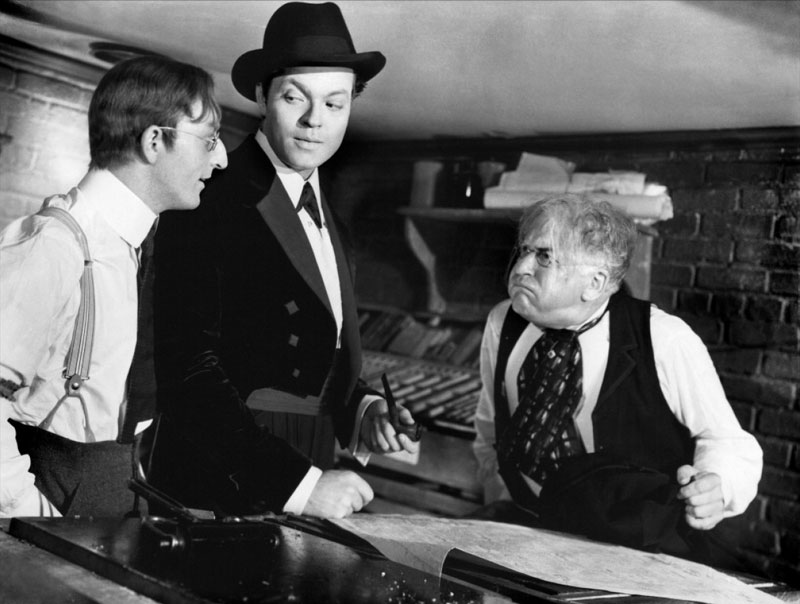 Erskine Sanford, Orson Welles, Everett Sloane dans Citizen Kane