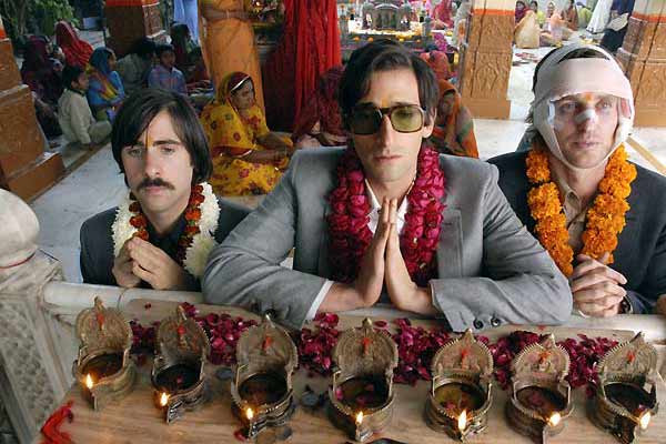  Owen Wilson, Adrien Brody, Jason Schwartzman dans A bord du darjeeling Limited