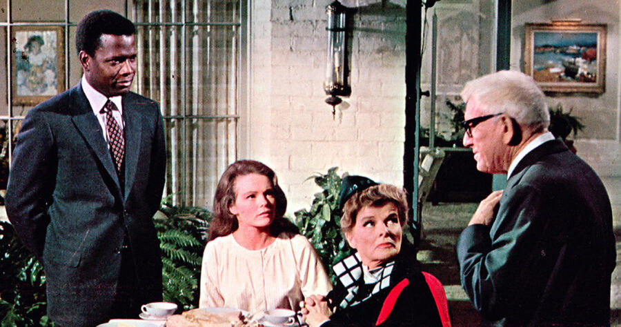 Afficher l'image Spencer Tracy, Sidney Poitier, Katharine, Houghton, Katharine Hepburn