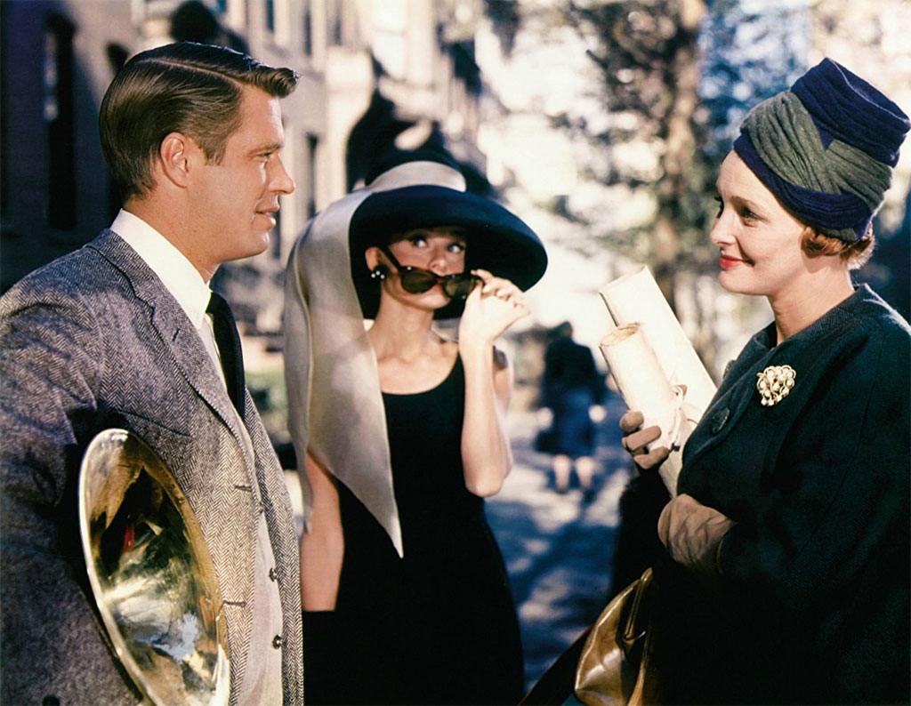 Audrey Hepburn, George Peppard, Patricia Neal dans Diamants sur canapé
